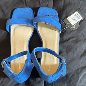 Blue Strappy Sandals